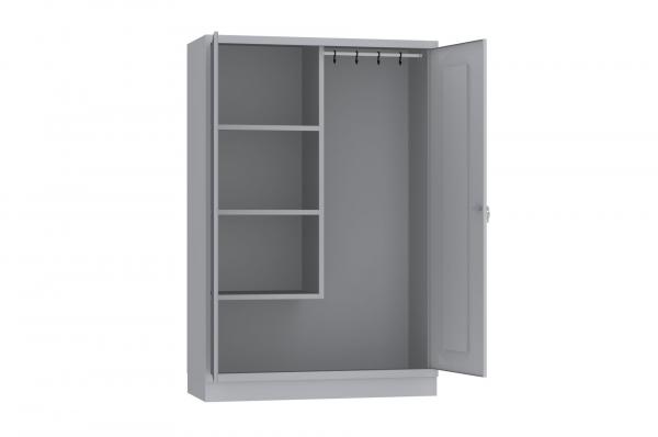Spind, Geräte/Putzmittelschrank - 1 Abteil - 3 Fächer - 1800x1200x500 mm (HxBxT)