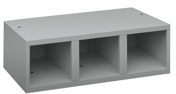 Offene Schuhfächer ohne Türen 3 Fächer 390 x 1200 x 500 mm (HxBxT)