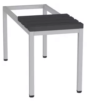 Sitzbank mit Kunststofflatten - zum Schrank SU300/1 - 395x320x770 mm (HxBxT)