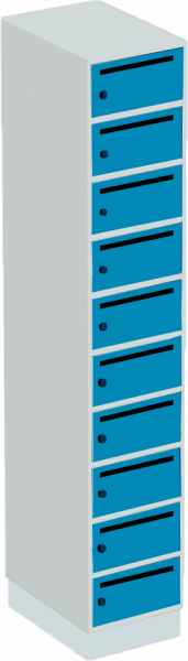 Postschrank/Postverteilerschrank - 1 Abteil - 10 Fächer