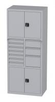 Vorschau: Werkstattschrank - 2 Fächer und 1 + 2 + 7 Schubladen - 1950x1000x500 mm (HxBxT) Vorschau: Werkstattschrank - 2 Fächer und 1 + 2 + 7 Schubladen - 1950x1000x500 mm (HxBxT)