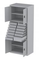 Werkstattschrank - 2 Fächer und 1 + 12 Schubladen - 1950x1000x500 mm (HxBxT) Werkstattschrank - 2 Fächer und 1 + 12 Schubladen - 1950x1000x500 mm (HxBxT)