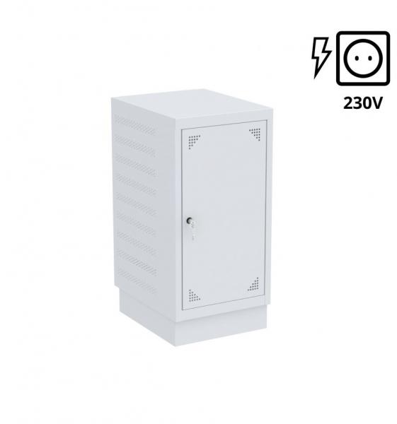 Schrank für Laptops, Akkuladeschrank - 9 Fächer mit Steckdosen - 847x407x500 mm (HxBxT)