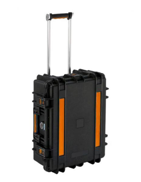 Tablet-Ladetrolley für bis zu 14 Geräte, spritzwassergeschützt - schwarz