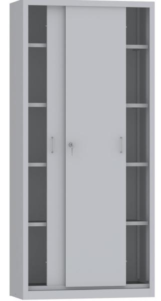 Schiebetürenschrank - 4 Einlegeböden - 1950x900x500 mm (HxBxT)