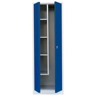 Spind, Geräte/Putzmittelschrank - 1 Abteil - 4 Fächer - 1800x600x500 mm (HxBxT)