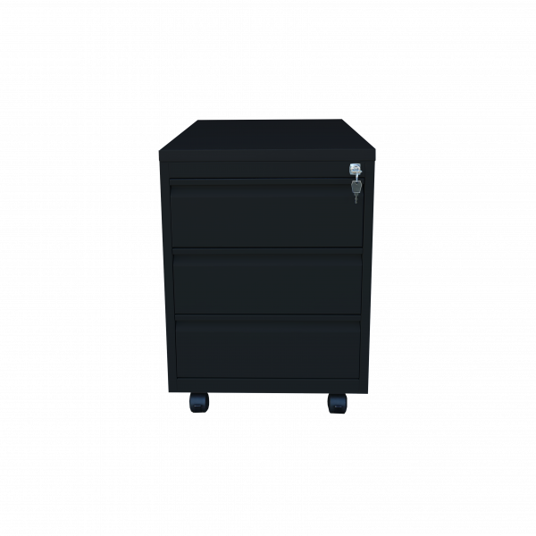 Rollcontainer - Frontgriff - 3 Schubladen - 610x460x790 mm (HxBxT)