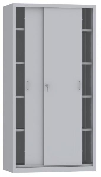 Schiebetürenschrank - 4 Einlegeböden - 1950x1000x500 mm (HxBxT)
