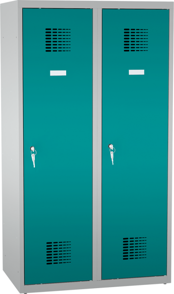Spind - 2 Abteile - for young pupils - 1450x800x500 mm (HxBxT)