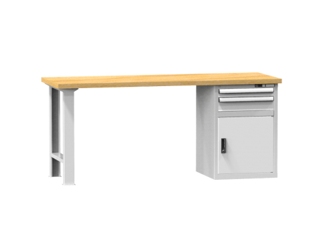 Arbeitstisch KOMBI 700 - 1 + 1 Schubladen, 1 Tür, 1 Fachboden