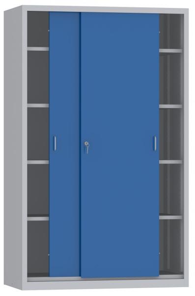 Schiebetürenschrank - 4 Einlegeböden - 1950x1200x600 mm (HxBxT)