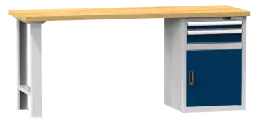 Arbeitstisch KOMBI 800 - 1 + 1 Schubladen, 1 Tür, 1 Fachboden
