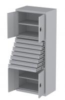 Werkstattschrank - 2 Fächer und 7 Schubladen - 1950x1000x500 mm (HxBxT) Werkstattschrank - 2 Fächer und 7 Schubladen - 1950x1000x500 mm (HxBxT)